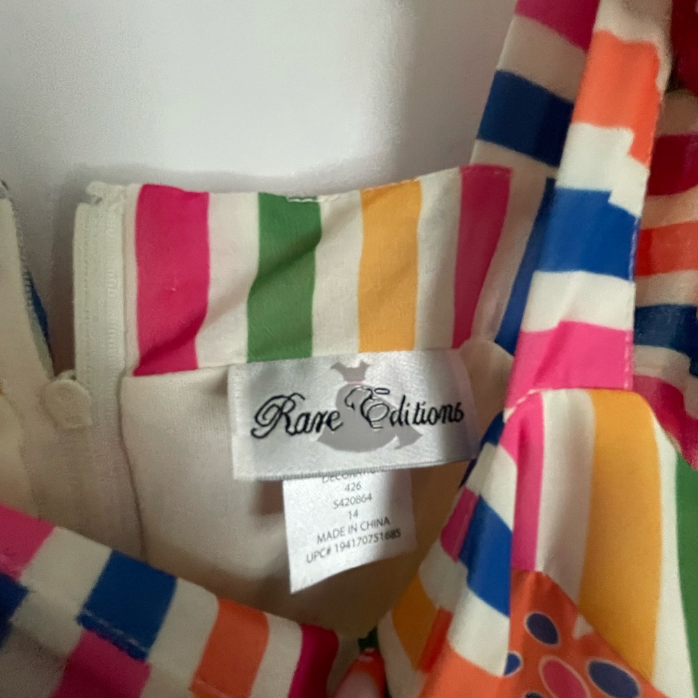 Rare Editions Colorful Striped Maxi Dress - Picture 3 of 3